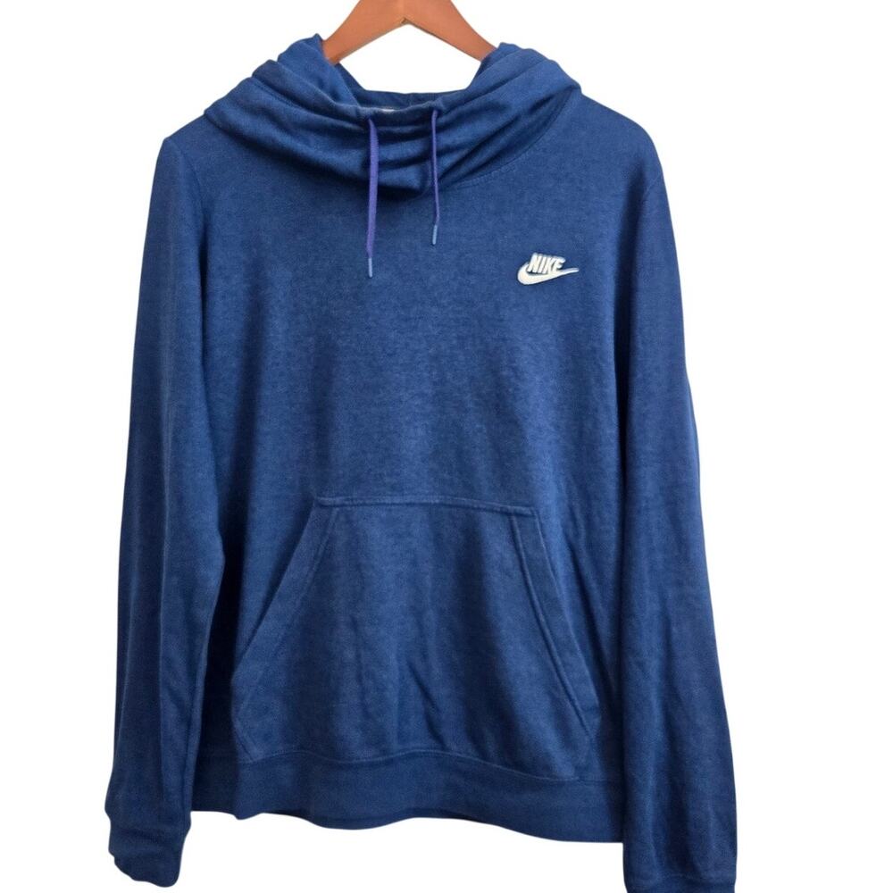 Nike Athleisure Gorpcore Women's Funnel Neck Cozycore Sporty Hoodie Size Medium